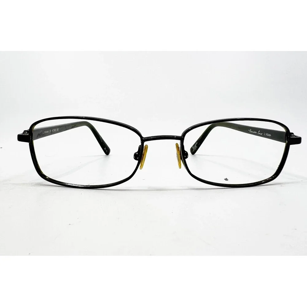 Kenneth Cole Eyeglasses Mens Black Green KC 903 300 Rectangular L145mm 37773